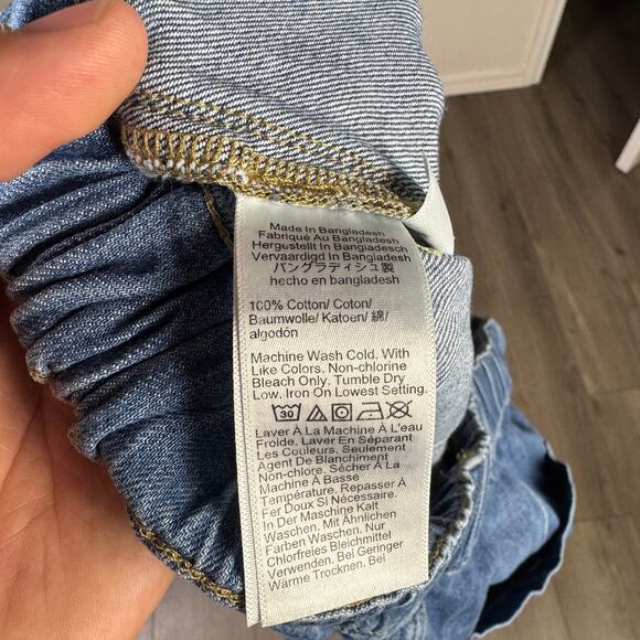 J.Crew Denim Drawstring Jeans SZ 30 East Harbor Wash Elastic Waist Slant Pocket - Picture 8 of 9